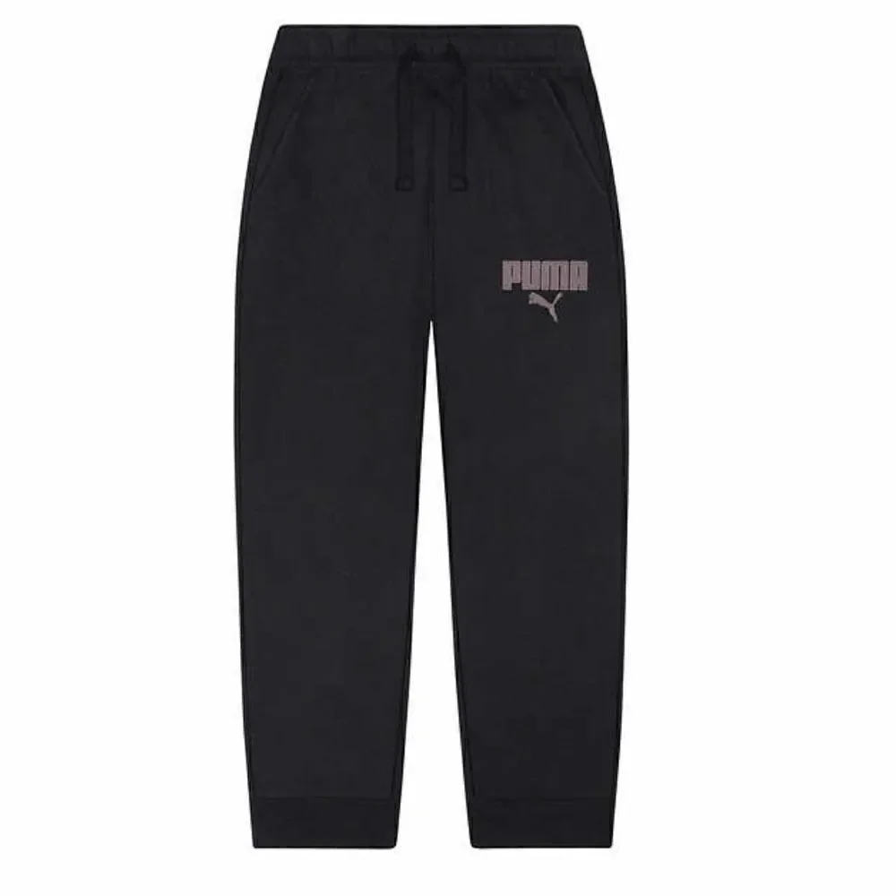 #8 PUMA Youth Fleece Sweatsuit Hoodie Jogger Set Medium 10/12 Black NWT